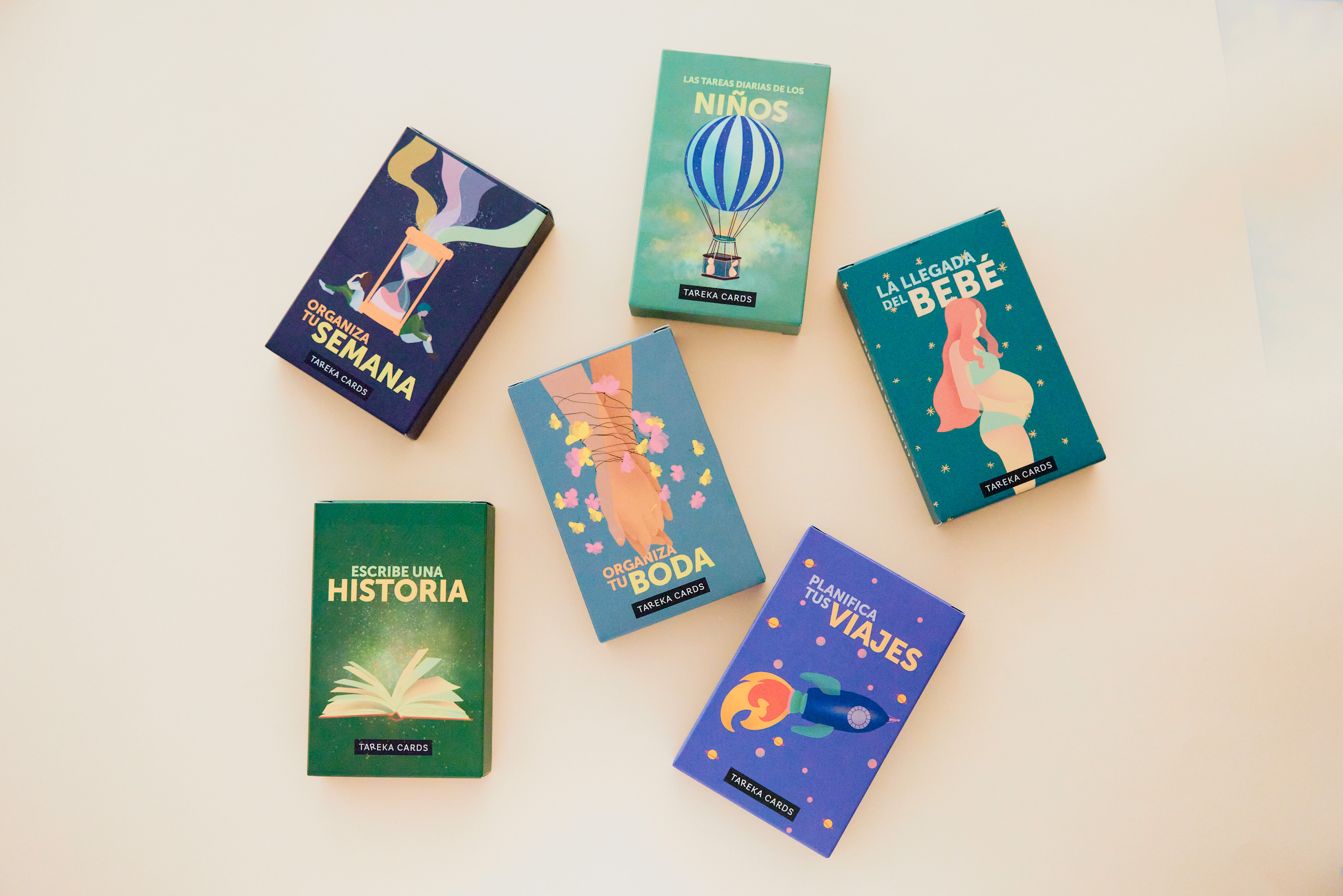 Ejemplo de pared con Tareka Cards 3