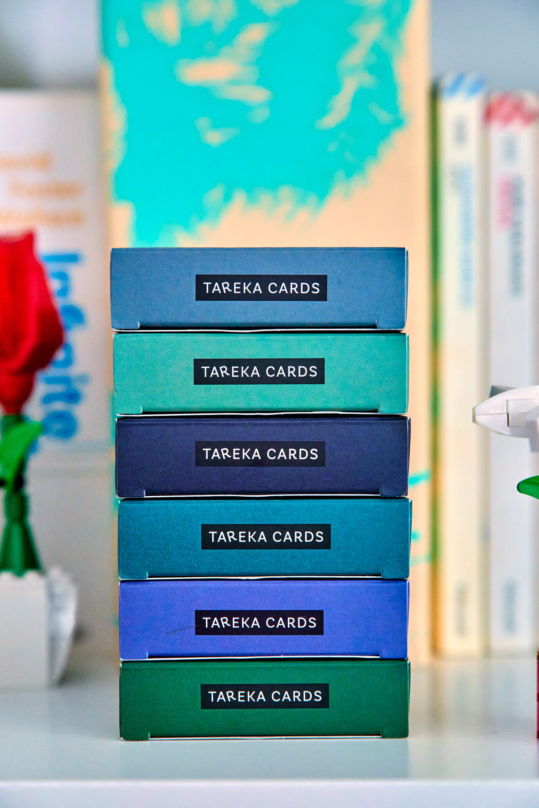 Ejemplo de pared con Tareka Cards 4